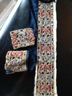 Antique Mideast Ottoman Embroidered Collar And Cuffs Safavid  Gold Thread