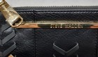 Steve Madden Black Wristlet Pouch  tassel Nwt Faux Leather Gold Tone Hardware