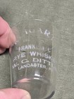 Antique Reigarts Whiskey W c Dittus Lancaster Pa Pre Pro Advertising Shot Glass