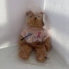 Avon Breast Cancer Bears Pink Ribbon Shirt- 2001  Collectible 7  Plush With Tags