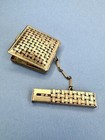 Vintage Antique Powder Compact La Mode Tango Chain Original Rouge Lipstick