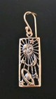 Taxco Celestial Sun Moon Saturn Stars Filigree Earrings 925 Sterling Silver New