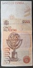 1992 Spain 5000 Pesetas P165  3d4491295 