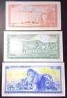 Brand New 1977 Kenya 3pcs  5 10 20 Shillings  Banknotes
