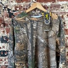 Browning Outdoors Camo Long Sleeve Pocket T Shirt Mens Large Real Tree Aop New