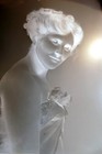 4x6  Glass Dry Plate Photo Negative Lady Portrait 1890 s