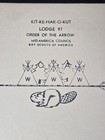 Kit-ke-hak-o-kut Lodge 97 Midamerica Council 1971 Lodge Handbook Boy Scouts
