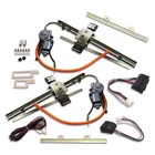 2 Doors Flat Glass Power Window Kit With Switches Wiring Fits Chevy