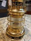 Brass Anchor Oil Lamp   Nautical Maritime Ship Lantern