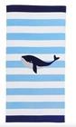 Pottery Barn Kids Whale Stripe Beach Towel Upf 50   32  X 64  New W tags