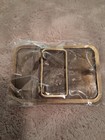 Men s Gold Tone Western Eagle Rectangular Belt Buckle  freedom Is Not Free 