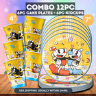 Cuphead Tableware  Party Supplies Birthday Decoration Balloon Banner Theme