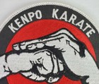 Kenpo Karate  salute  4 Inch Round  Sew On 