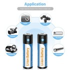 4 Pack 18650 Rechargeable Lithium Battery 3 7v Li-ion 2500mah Button Top Batt   