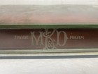 Antique Slant Top Glass Counter Top Display Case Wood Dovetail Drawer Md k