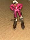 Barclay - Vintage Lead Figure   Woman Skier  rare  All Pink     