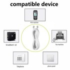 Long Telephone Extension Cord 20 Ft White Phone Cable Line Wire With Standard   