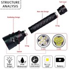300000lm 5 3leds Led Diving Flashlight Scuba Dive Torch Professional Diver Light