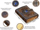 Vintage Leather Journal Diary With Lock Antique Deckle Edge Paper For Men Women