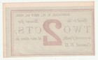 New Hampshire-concord 2 Cents Scrip  morril   Silsley  1864 Obsolete Note Unc-60