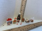 Dollhouse Miniature 1 12 Christmas Gingerbread Tree House Man Gift Bag Lot 3