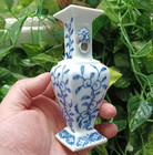 Fine Chinese Collectable Art Hand Blue White Porcelain Flowers Vase