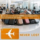 Aluminum Alloy Luggage Tag Travel Suitcase Id Name Card Holder Anti-lost
