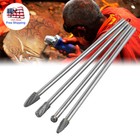 4pcs Long Reach Rotary Burr Double Cut Tungsten Carbide Bit 1 4 Inch Shank new  
