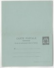 1888  Postal Card  Tunisia  10c   10c Black On Blue  H g 2 