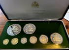 1977-guyana-8 Coin Proof Set-franklin Mint original Packaging coa