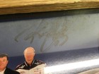Vintage Dale Earnhardt Sr   Chocolate Autographed Hero Card Framed 1990 s