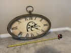 Rare- Ducks Unlimited Vintage Style Large Oval French Wall Clock