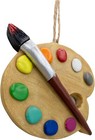 Artist Painters Palette Paint Brush Christmas Tree Art Teacher Ornament