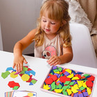 Wooden Pattern Blocks Shapes For Kids  Geometric Tangram Puzzle With Activity Ca