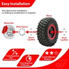 4pack 1  Thick 4x156 Atv Wheel Spacers 3 8  X24 For Polaris Ranger 500 570 900