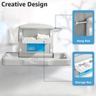 Modunful Md-b Wall Mounted Horizontal Diaper Changing Table Foldable Safety