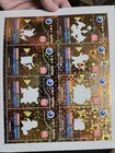 Pokemon Uncut Sheet Gold Holo Pokedex Charizard