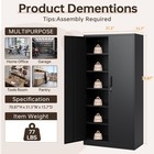 Metal Storage Cabinet With Doors And Shelves 71 Garage Storage Cabinet With Lock