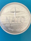 Vintage Franklin Mint Sterling Silver Proof Coin-medal Nato 20th Anniversary  97