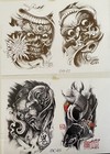 Original Late 90   s Early 2000   s Tattoo Shop Flash Art Vintage K