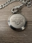 Harley Davidson Pocket Watch Silver Tone 50mm - New Battery