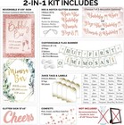 Mimosa Bar Kit  Bridal Shower Decorations  Rose Gold Bachelorette Party Decor