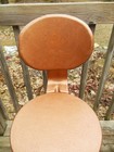 Antique Industrial Shop Chair Stool Seat  All Steel
