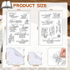 4 Sheets Christian Bible Verse Clear Stamps For Card Making Set Acrylic Christia