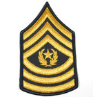 Vintage Us Army Command Sergeant Major Patch Embroidered Sew On Rank Insignia