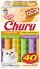 Inaba Churu Creamy  Lickable Wet Cat Treats  0 5 Oz  40 Tubes  Chicken  2 Pack 