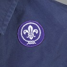 Boys Medium Official Bsa Boy Scout Cub Scout Short Sleeve Shirt   Blue     -0533
