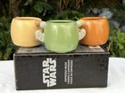 2025 Disney Star Wars - Ewok Expresso Mugs - Set Of 3 - Stackable - 2  H Nib