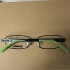 Flexon 4033p Metal Rectangular Full Rim Eyeglasses Black 49-17 135