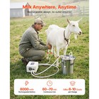 Uimoso Portable Goat Milking Machine With 1 8 Gal   7 L Bucket For Livestock